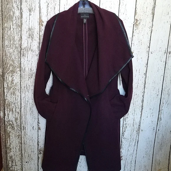 Elegant Purple Women's Coat - Picture 3 of 5